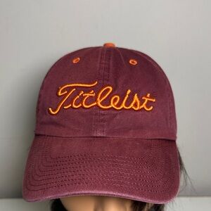 Titleist Virginia Tech Burgundy Cap with Orange Embroidery